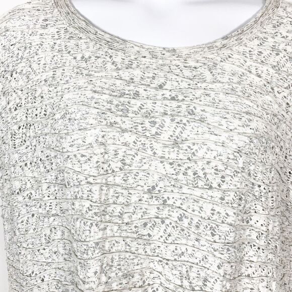 NEON BUDDHA Top Size Large Open Weave Knit Art To Wear Boxy Womens Active - Picture 4 of 10